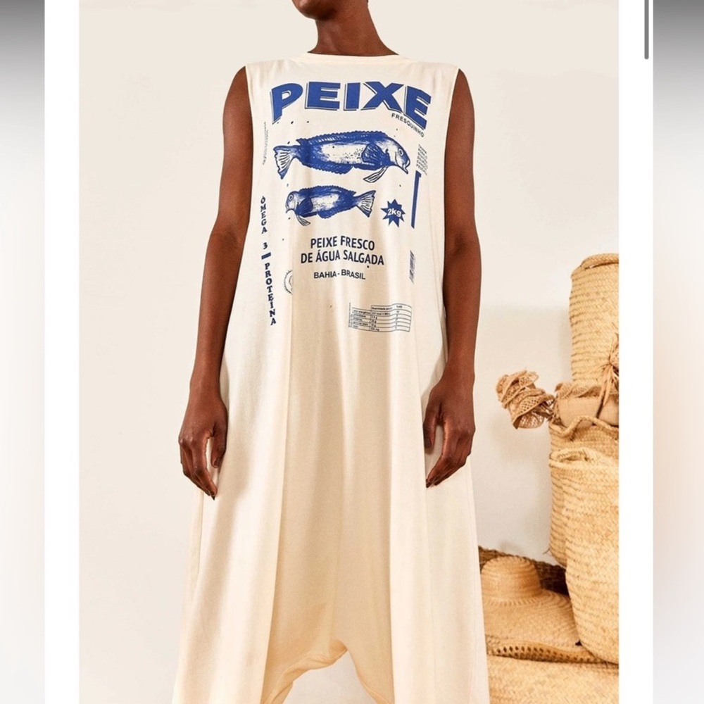 RARE FARM RIO
White Peixe Jersey Jumpsuit